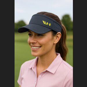 Under Armour Renegade Golf Visor Adjustable Strap Back Gray Green OSFA Unisex